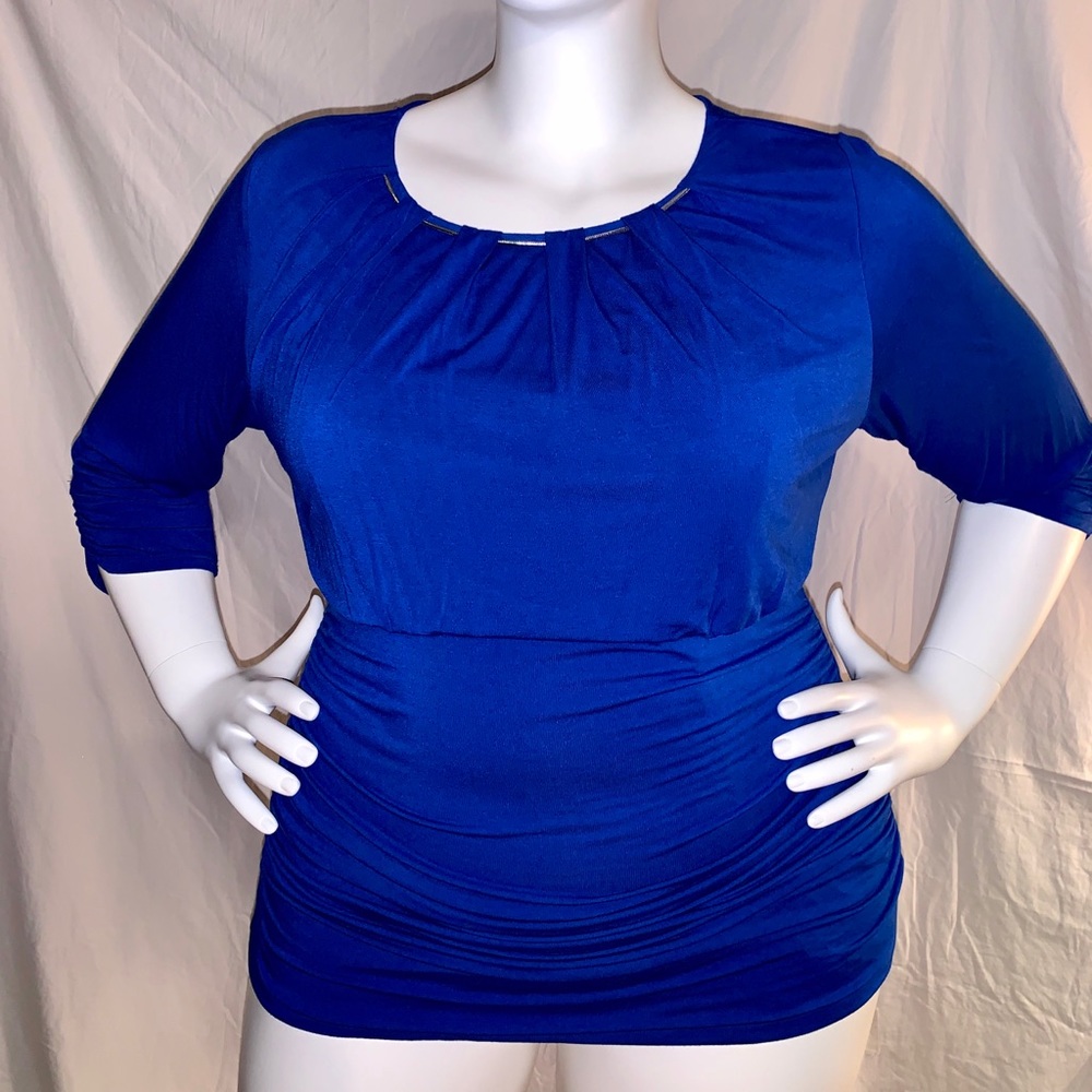 ALYXwoman  royal blue tunic 3X